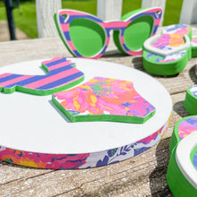 Load image into Gallery viewer, Green &amp; Pink Floral Pool Party Collection
