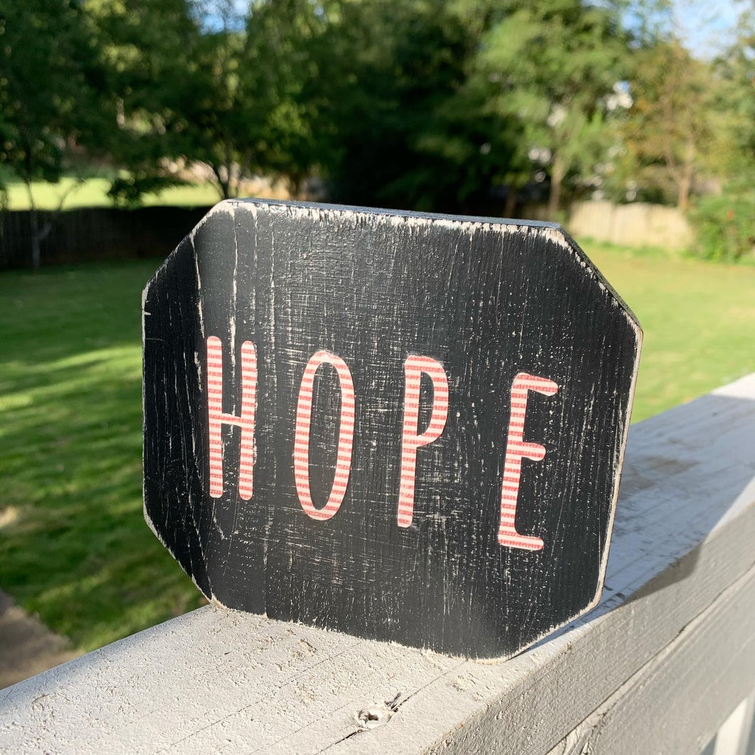 'Hope' Wooden Sign