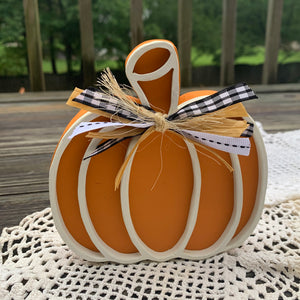 Traditional Shape/Outside Accent Custom Pumpkin